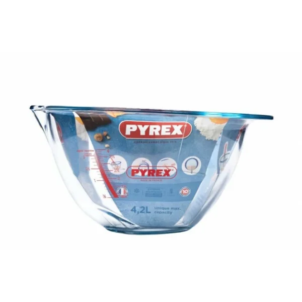 Vente flash 🎁 Jatte Graduée en Verre Ø30 cm 4,2 L Expert Bowl Pyrex 👍 4